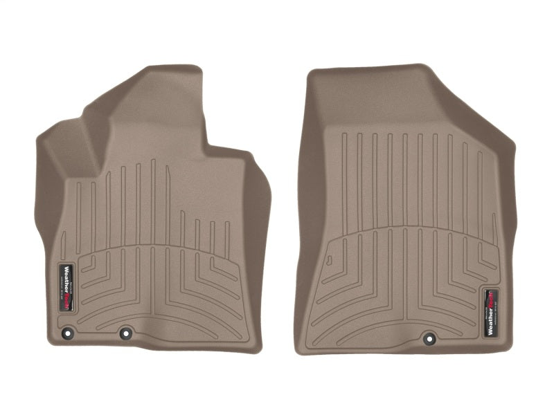 WeatherTech 2009 Hyundai Santa Fe w/ Driver Side Dual Floor Posts Front FloorLiner - Tan