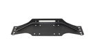 Fishbone Offroad 97-06 Jeep Wrangler TJ Winch Plate Steel - Black Textured Powdercoat Piranha Series