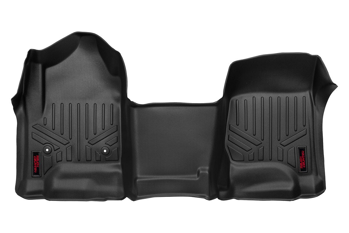 Rough Country  Floor Mats | FR | Over Hump | Chevy/GMC 1500/2500HD/3500HD (14-19 & Classic)