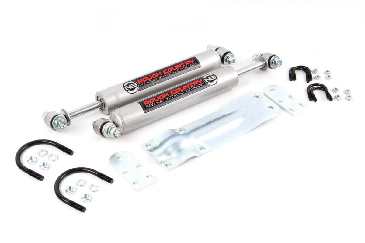 Rough Country  N3 Steering Stabilizer | Dual | Chevy/GMC K10 Truck & SUV/K5 Blazer (69-91)