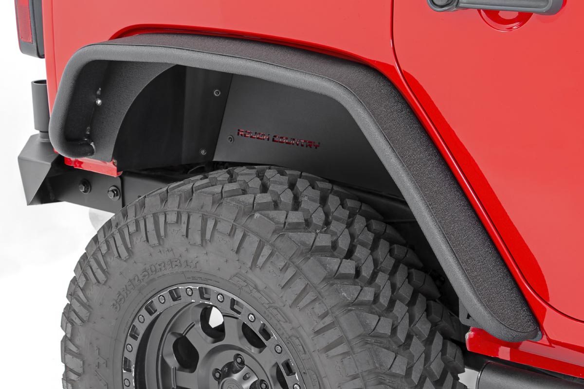 Rough Country  Fender Flare | Steel | Rear | Jeep Wrangler JK/Wrangler Unlimited  (2007-2018)