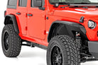 Rough Country  High Clearance LED Flat Fender Flare Kit | UV Treated | Jeep Wrangler JL (2018-2026)