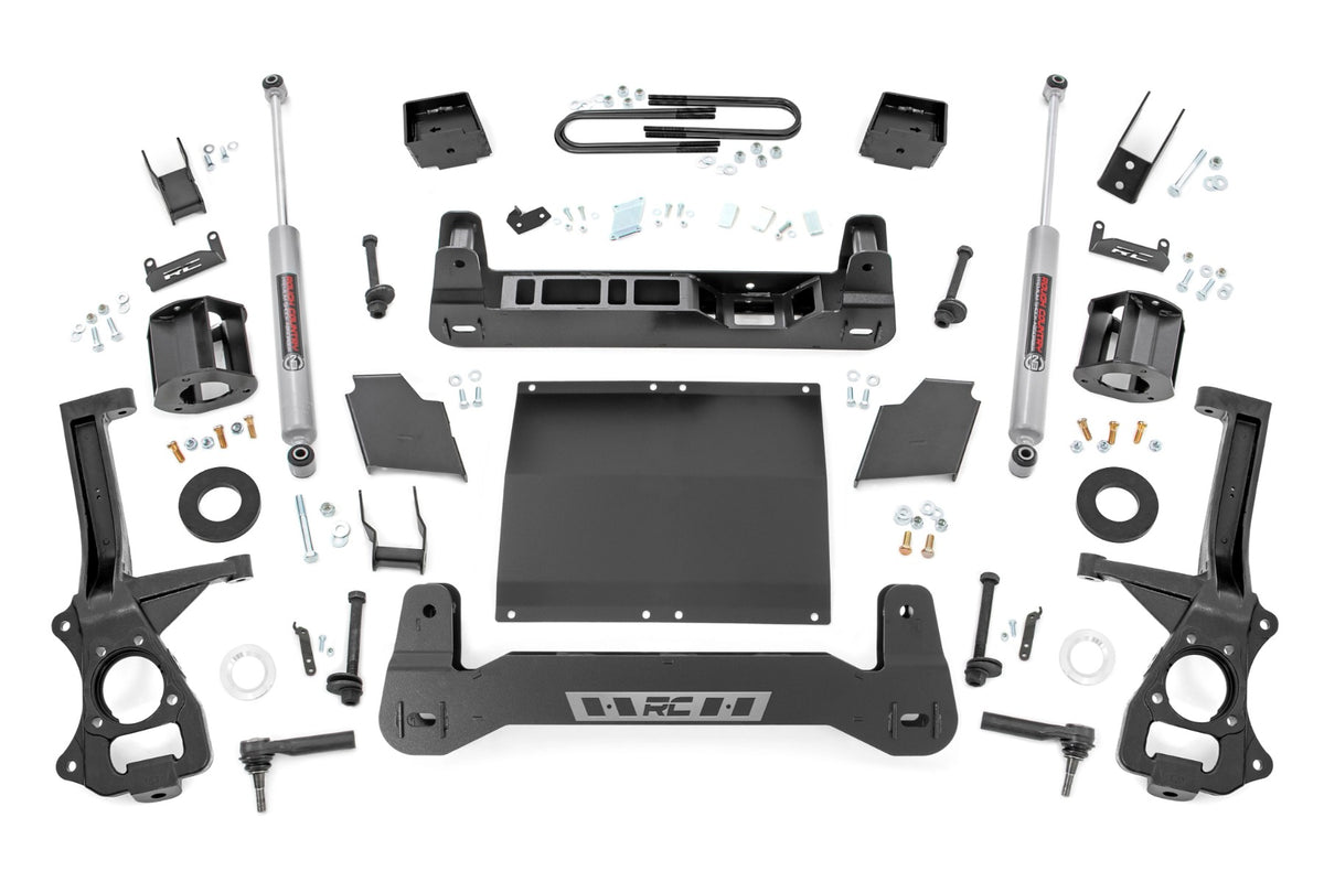 Rough Country  6 Inch Lift Kit | Mono Leaf Rear | Diesel | GMC Sierra 1500 2WD/4WD (19-24)