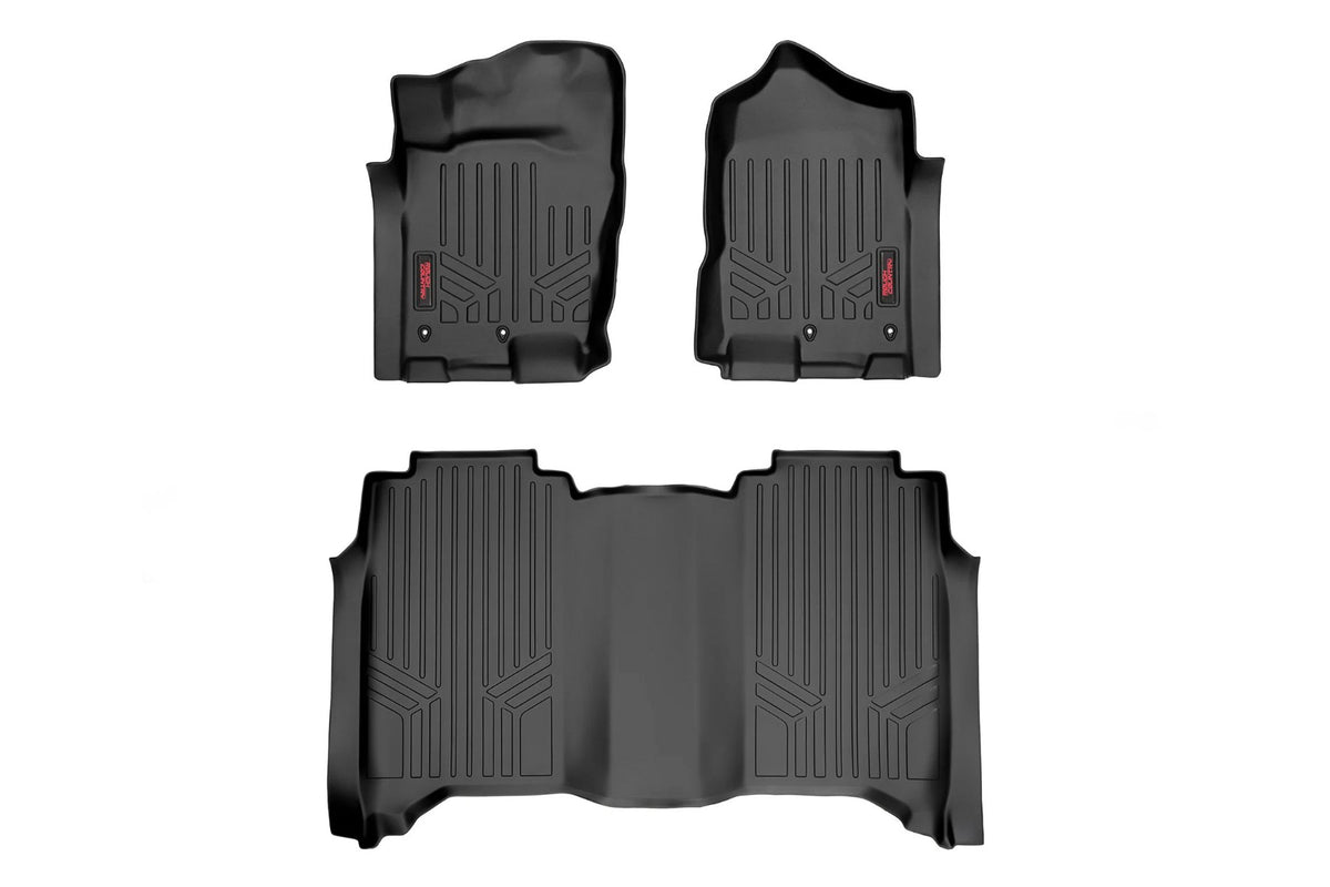 Rough Country  Floor Mats | FR & RR | Crew Cab | Nissan Titan (17-24)/Titan XD (16-24)