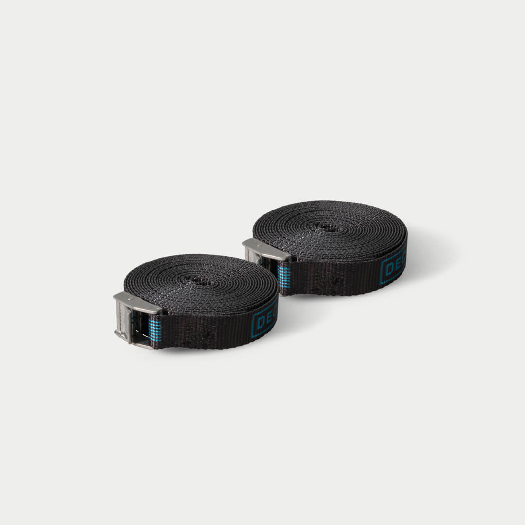 DECKED Cam Straps - Standard rafting straps with DECKED logo