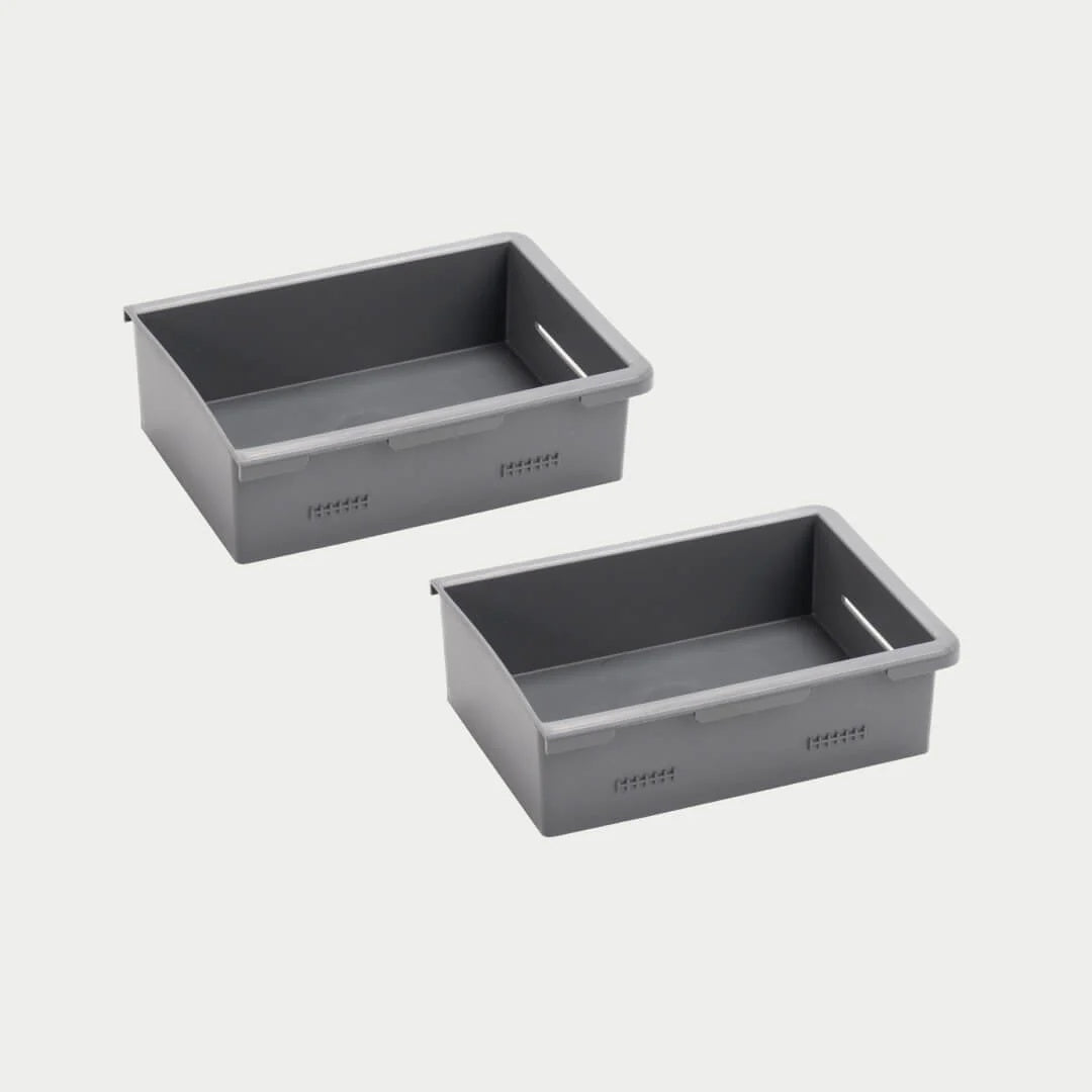 DECKED Shallow Stash Bins - one set of two
