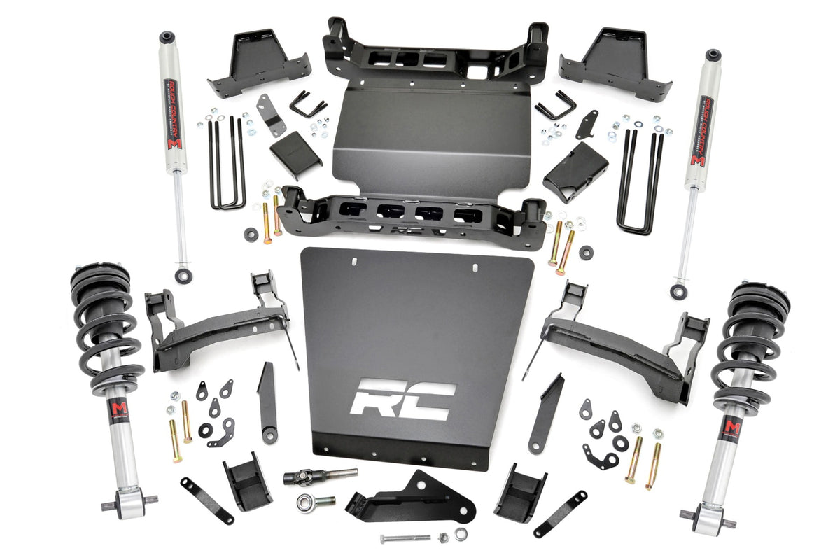 Rough Country  7 Inch Lift Kit | Bracket | M1 Struts/M1 | Chevy/GMC 1500 (14-16)