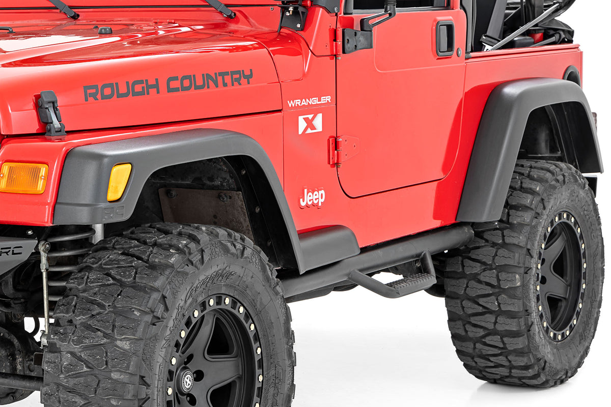 Rough Country  Fender Flares | 5.5" Wide | Jeep Wrangler TJ (97-06)/Wrangler Unlimited (04-06)